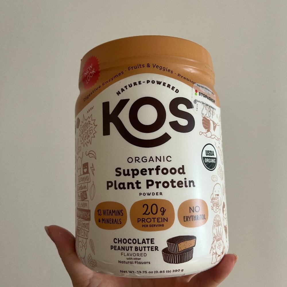 Kos Organic Superfood Plant Protein Powder Chocolate Peanut Butter - Picture 2 of 4